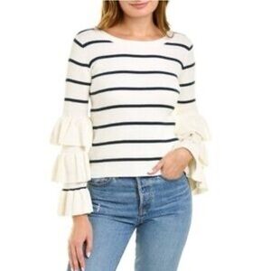 Chaser Ruffle Sleeve Sweater size Medium